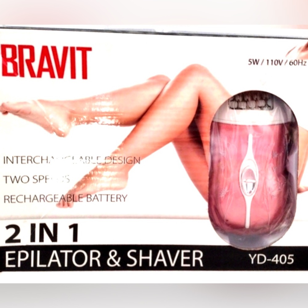Bravits 2 in 1 Epilator & Shaver. NEW